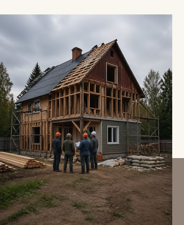 Реконструкция дачного дома в Королёве под ключ с проектом