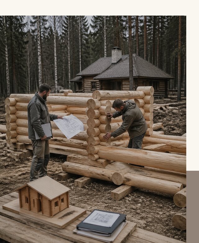 Проектирование и строительство домов из бревна в Королёве